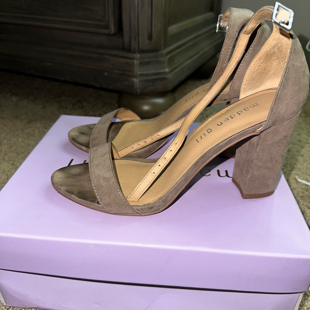 Womens Tan Suede #Heels . Womens 7.